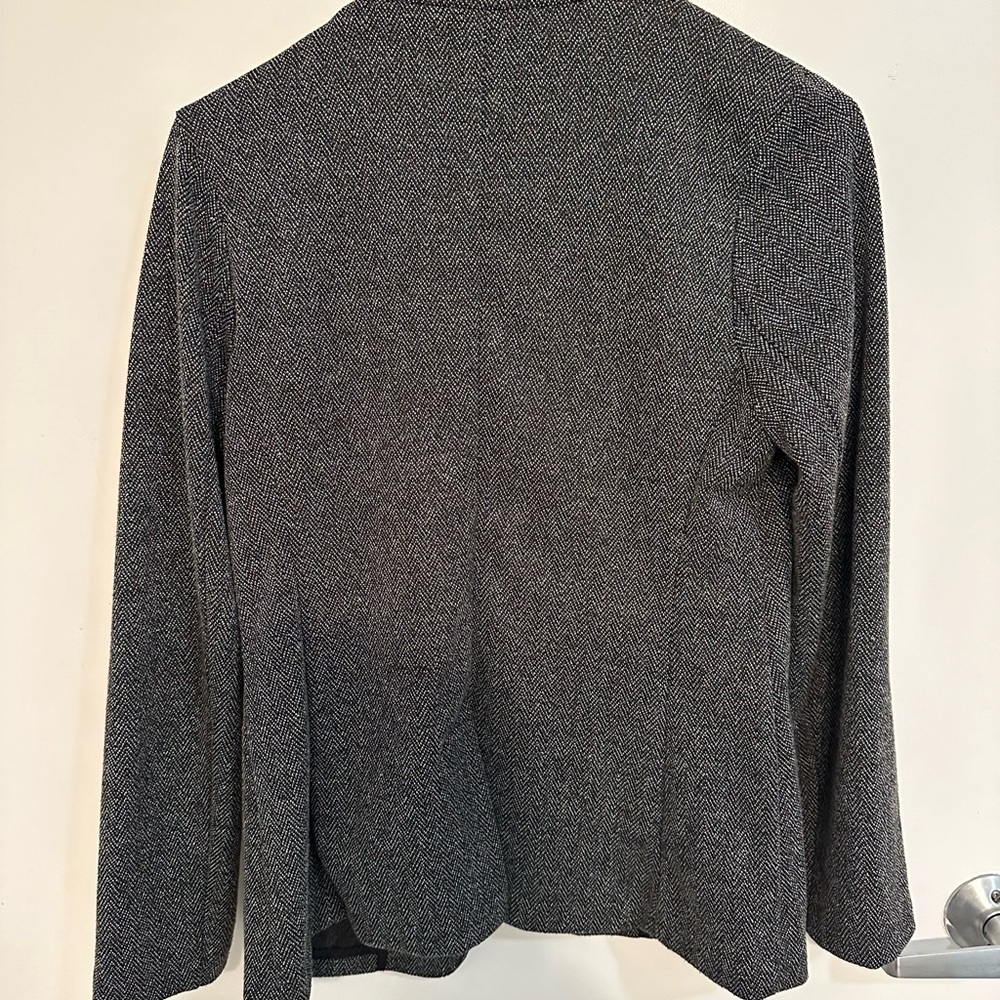 Banana Republic Classic Knit Herringbone Inverted Collar Blazer, Size Small (S) - Picture 2 of 2